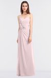 ColsBM Cassidy Petal Pink Elegant A-line Strapless Sleeveless Floor Length Bridesmaid Dresses