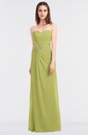 ColsBM Cassidy Pistachio Elegant A-line Strapless Sleeveless Floor Length Bridesmaid Dresses