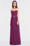ColsBM Cassidy Raspberry Elegant A-line Strapless Sleeveless Floor Length Bridesmaid Dresses