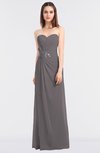 ColsBM Cassidy Ridge Grey Elegant A-line Strapless Sleeveless Floor Length Bridesmaid Dresses