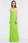 ColsBM Cassidy Sharp Green Elegant A-line Strapless Sleeveless Floor Length Bridesmaid Dresses