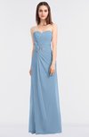 ColsBM Cassidy Sky Blue Elegant A-line Strapless Sleeveless Floor Length Bridesmaid Dresses