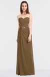 ColsBM Cassidy Truffle Elegant A-line Strapless Sleeveless Floor Length Bridesmaid Dresses