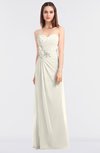 ColsBM Cassidy Whisper White Elegant A-line Strapless Sleeveless Floor Length Bridesmaid Dresses