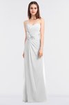 ColsBM Cassidy White Elegant A-line Strapless Sleeveless Floor Length Bridesmaid Dresses