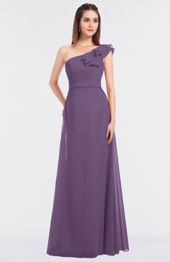 ColsBM Kelsey Chinese Violet Elegant A-line Zip up Floor Length Ruching Bridesmaid Dresses