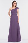 ColsBM Kelsey Chinese Violet Elegant A-line Zip up Floor Length Ruching Bridesmaid Dresses