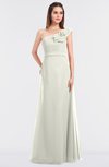 ColsBM Kelsey Cream Elegant A-line Zip up Floor Length Ruching Bridesmaid Dresses