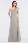 ColsBM Kelsey Hushed Violet Elegant A-line Zip up Floor Length Ruching Bridesmaid Dresses