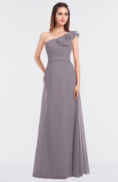 ColsBM Kelsey Sea Fog Elegant A-line Zip up Floor Length Ruching Bridesmaid Dresses