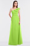 ColsBM Kelsey Sharp Green Elegant A-line Zip up Floor Length Ruching Bridesmaid Dresses