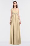 ColsBM Natalia Apricot Gelato Mature A-line Sleeveless Zip up Floor Length Bridesmaid Dresses