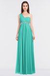 ColsBM Natalia Blue Turquoise Mature A-line Sleeveless Zip up Floor Length Bridesmaid Dresses