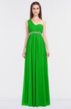 ColsBM Natalia Classic Green Mature A-line Sleeveless Zip up Floor Length Bridesmaid Dresses