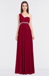 ColsBM Natalia Dark Red Mature A-line Sleeveless Zip up Floor Length Bridesmaid Dresses