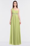ColsBM Natalia Lime Green Mature A-line Sleeveless Zip up Floor Length Bridesmaid Dresses