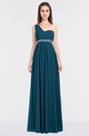 ColsBM Natalia Moroccan Blue Mature A-line Sleeveless Zip up Floor Length Bridesmaid Dresses