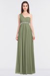 ColsBM Natalia Moss Green Mature A-line Sleeveless Zip up Floor Length Bridesmaid Dresses