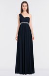 ColsBM Natalia Navy Blue Mature A-line Sleeveless Zip up Floor Length Bridesmaid Dresses