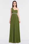 ColsBM Natalia Olive Green Mature A-line Sleeveless Zip up Floor Length Bridesmaid Dresses