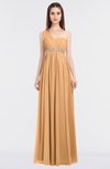 ColsBM Natalia Salmon Buff Mature A-line Sleeveless Zip up Floor Length Bridesmaid Dresses