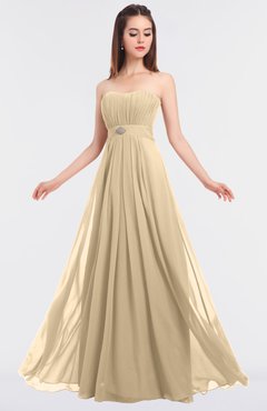 ColsBM Claire Marzipan Elegant A-line Strapless Sleeveless Appliques Bridesmaid Dresses