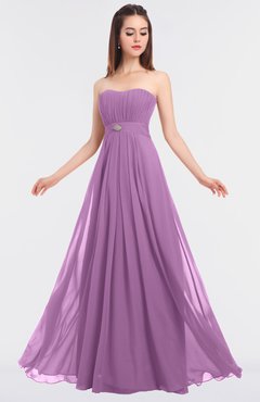 ColsBM Claire Orchid Elegant A-line Strapless Sleeveless Appliques Bridesmaid Dresses
