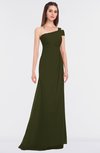 ColsBM Meredith Beech Elegant A-line Asymmetric Neckline Zip up Floor Length Bridesmaid Dresses
