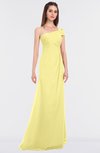ColsBM Meredith Daffodil Elegant A-line Asymmetric Neckline Zip up Floor Length Bridesmaid Dresses