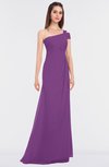ColsBM Meredith Dahlia Elegant A-line Asymmetric Neckline Zip up Floor Length Bridesmaid Dresses