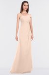 ColsBM Meredith Fresh Salmon Elegant A-line Asymmetric Neckline Zip up Floor Length Bridesmaid Dresses