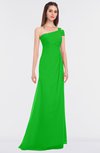 ColsBM Meredith Jasmine Green Elegant A-line Asymmetric Neckline Zip up Floor Length Bridesmaid Dresses