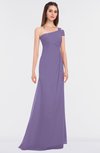 ColsBM Meredith Lilac Elegant A-line Asymmetric Neckline Zip up Floor Length Bridesmaid Dresses