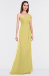 ColsBM Meredith Misted Yellow Elegant A-line Asymmetric Neckline Zip up Floor Length Bridesmaid Dresses