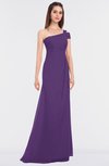 ColsBM Meredith Pansy Elegant A-line Asymmetric Neckline Zip up Floor Length Bridesmaid Dresses
