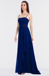 ColsBM Caitlin Sodalite Blue Modern A-line Spaghetti Sleeveless Appliques Bridesmaid Dresses