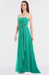 ColsBM Caitlin Viridian Green Modern A-line Spaghetti Sleeveless Appliques Bridesmaid Dresses
