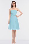 ColsBM Heavenly Aqua Glamorous A-line Bateau Sleeveless Zip up Appliques Bridesmaid Dresses