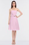 ColsBM Heavenly Baby Pink Glamorous A-line Bateau Sleeveless Zip up Appliques Bridesmaid Dresses