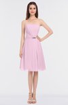 ColsBM Heavenly Baby Pink Glamorous A-line Bateau Sleeveless Zip up Appliques Bridesmaid Dresses