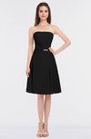 ColsBM Heavenly Black Glamorous A-line Bateau Sleeveless Zip up Appliques Bridesmaid Dresses