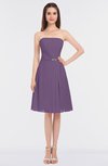 ColsBM Heavenly Chinese Violet Glamorous A-line Bateau Sleeveless Zip up Appliques Bridesmaid Dresses