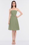 ColsBM Heavenly Moss Green Glamorous A-line Bateau Sleeveless Zip up Appliques Bridesmaid Dresses