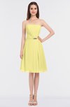 ColsBM Heavenly Pastel Yellow Glamorous A-line Bateau Sleeveless Zip up Appliques Bridesmaid Dresses