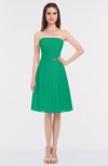 ColsBM Heavenly Pepper Green Glamorous A-line Bateau Sleeveless Zip up Appliques Bridesmaid Dresses
