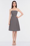 ColsBM Heavenly Ridge Grey Glamorous A-line Bateau Sleeveless Zip up Appliques Bridesmaid Dresses