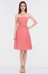 ColsBM Heavenly Shell Pink Glamorous A-line Bateau Sleeveless Zip up Appliques Bridesmaid Dresses
