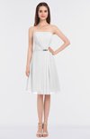 ColsBM Heavenly White Glamorous A-line Bateau Sleeveless Zip up Appliques Bridesmaid Dresses
