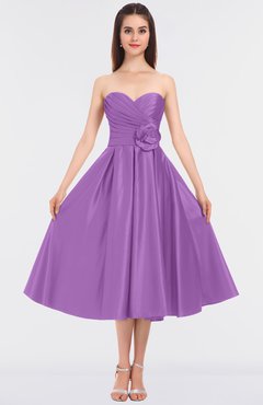 ColsBM Kallie African Violet Gorgeous A-line Strapless Sleeveless Flower Bridesmaid Dresses