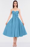 ColsBM Kallie Alaskan Blue Gorgeous A-line Strapless Sleeveless Flower Bridesmaid Dresses